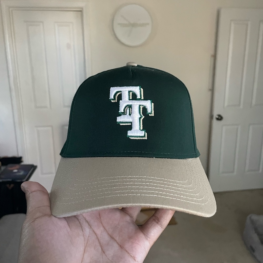 Twelve Thirteen (Green and Tan) TT hat/SnapBack. Two tone, brand new.